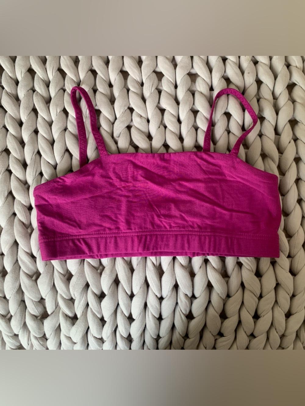 Huha Tata Magenta/Pink Cropped Bralette Top